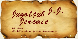 Jugoljub Jeremić vizit kartica